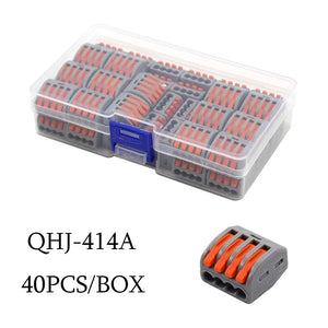 Mini Wire Electrical Connector Boxed 222 LED Strip Lighting Quick Connectors Universal Compact Conductor Push-in Terminal Blocks